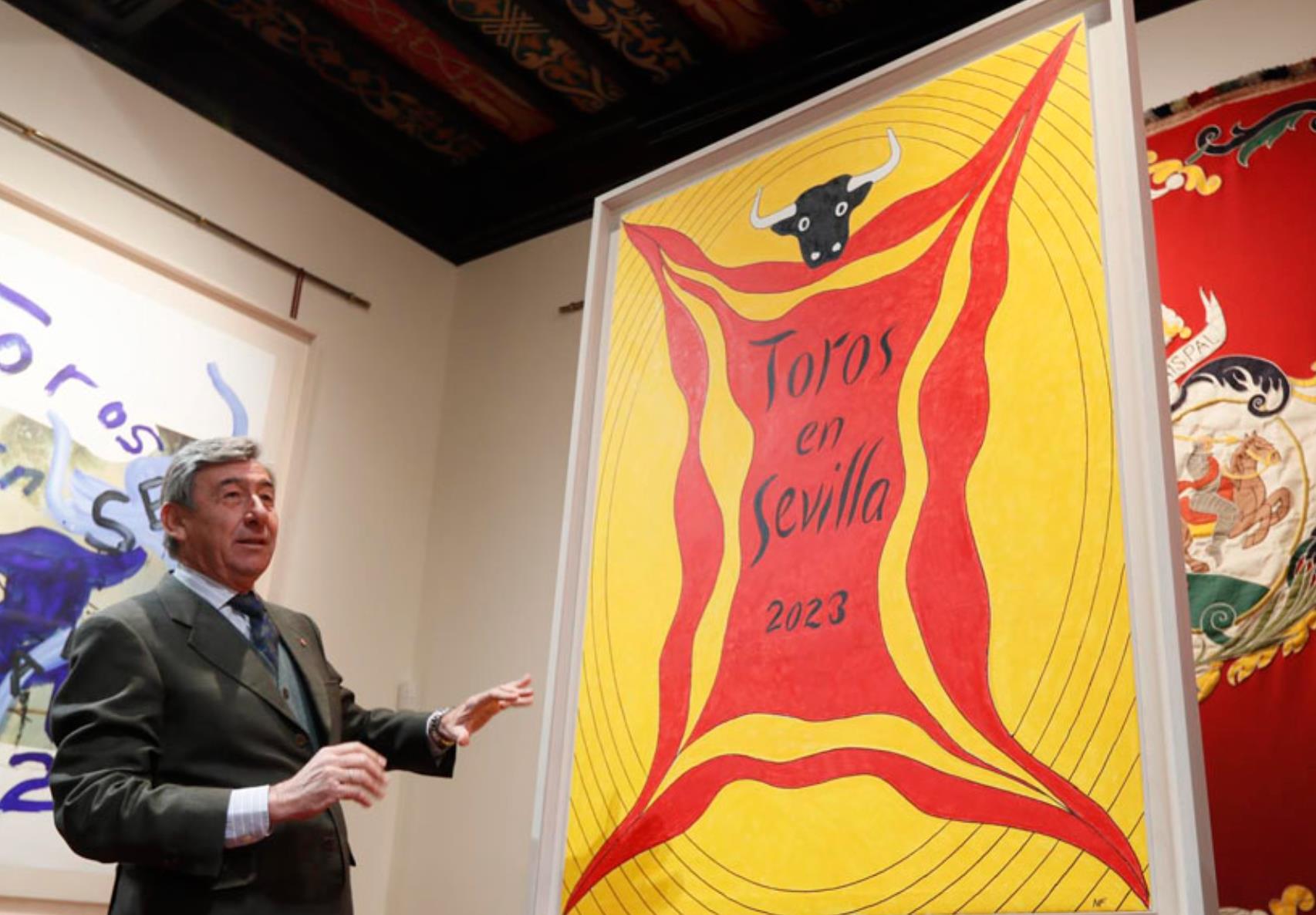Norman Foster und das Plakat der Stierkampfsaison von Sevilla