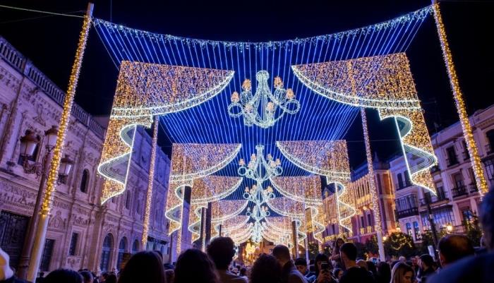 Accensione delle Luci di Natale 2024 a Siviglia: Magia, Illusione