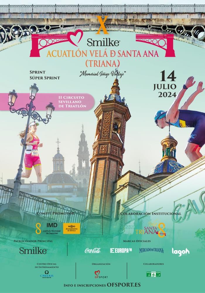 Locandina del X Smilke Velá Aquathlon di Santa Ana 2024