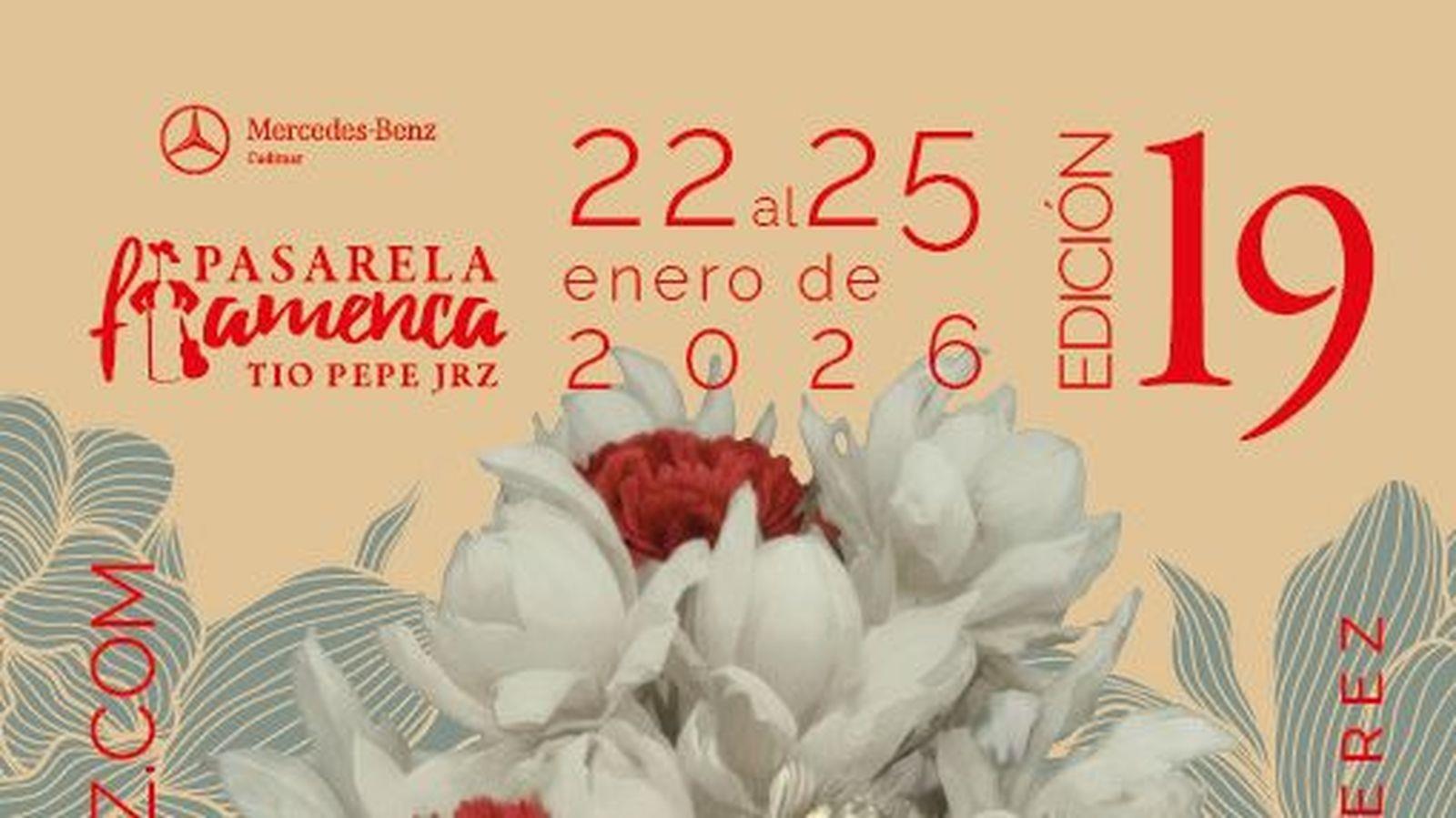 El Cartel de la 19ª Pasarela Flamenca Jerez Tío Pepe 2026
