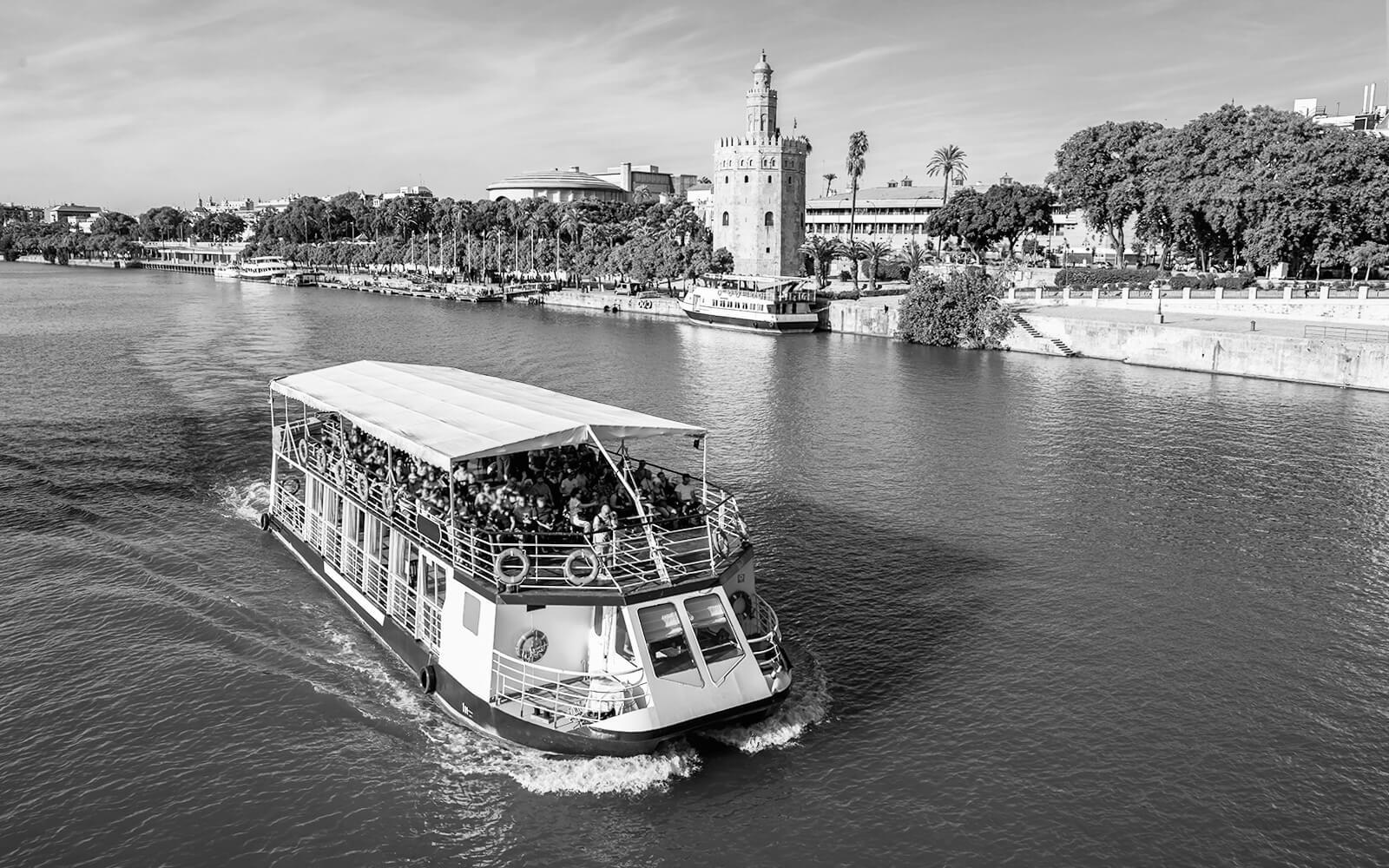 Eine Bootsfahrt auf dem Guadalquivir