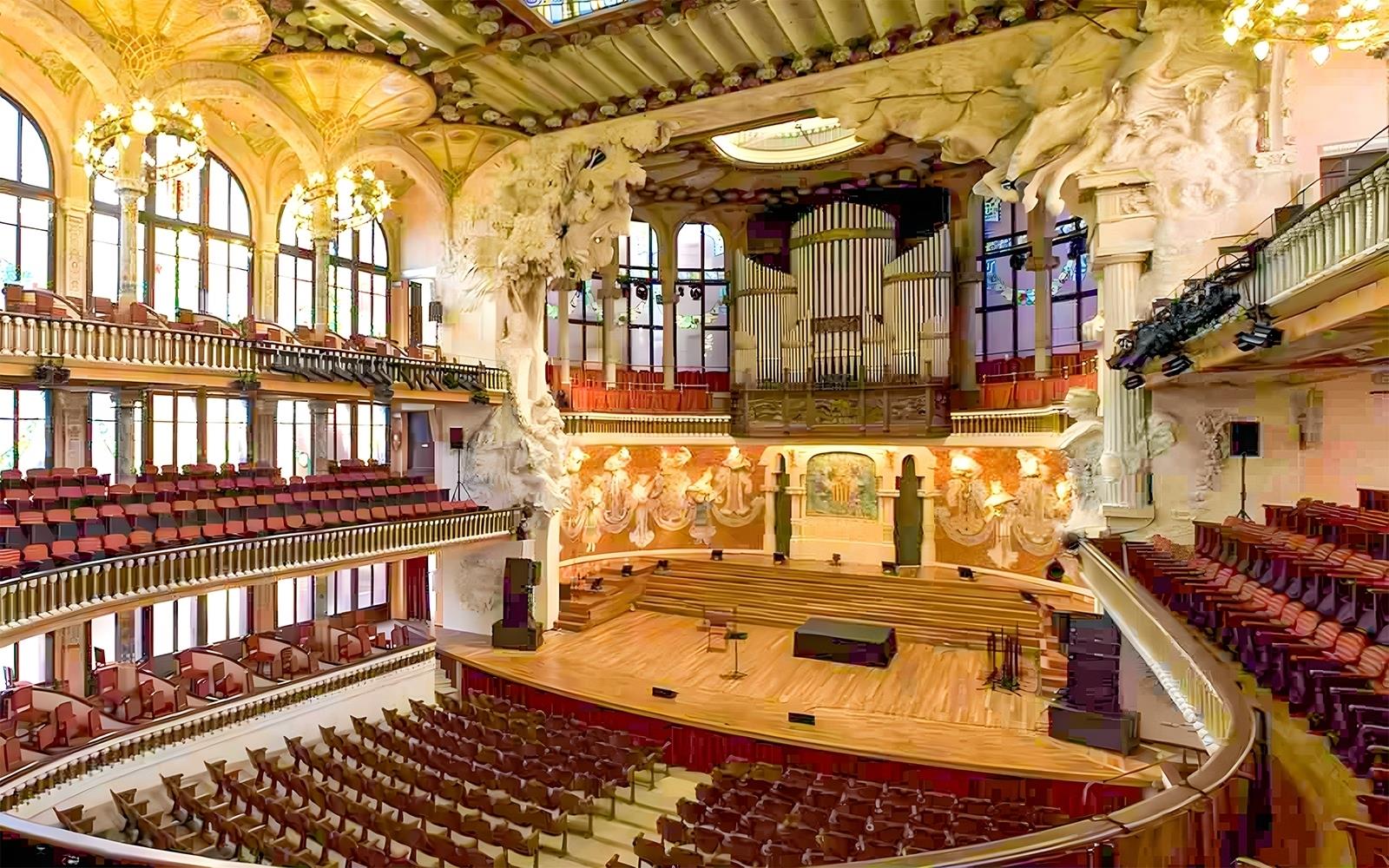 Palau de la Música Catalana, das Juwel des Modernismus, wo Oper und Luxus sich die Hand reichen
